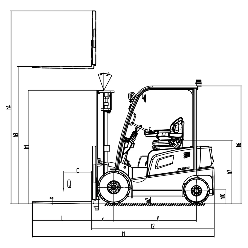 ECV16S-ECV35S AC tahrikli endüstriyel forklift