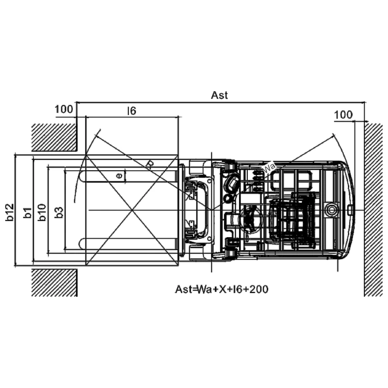 Premium ECV20T karşı ağırlıklı elektrikli forklift