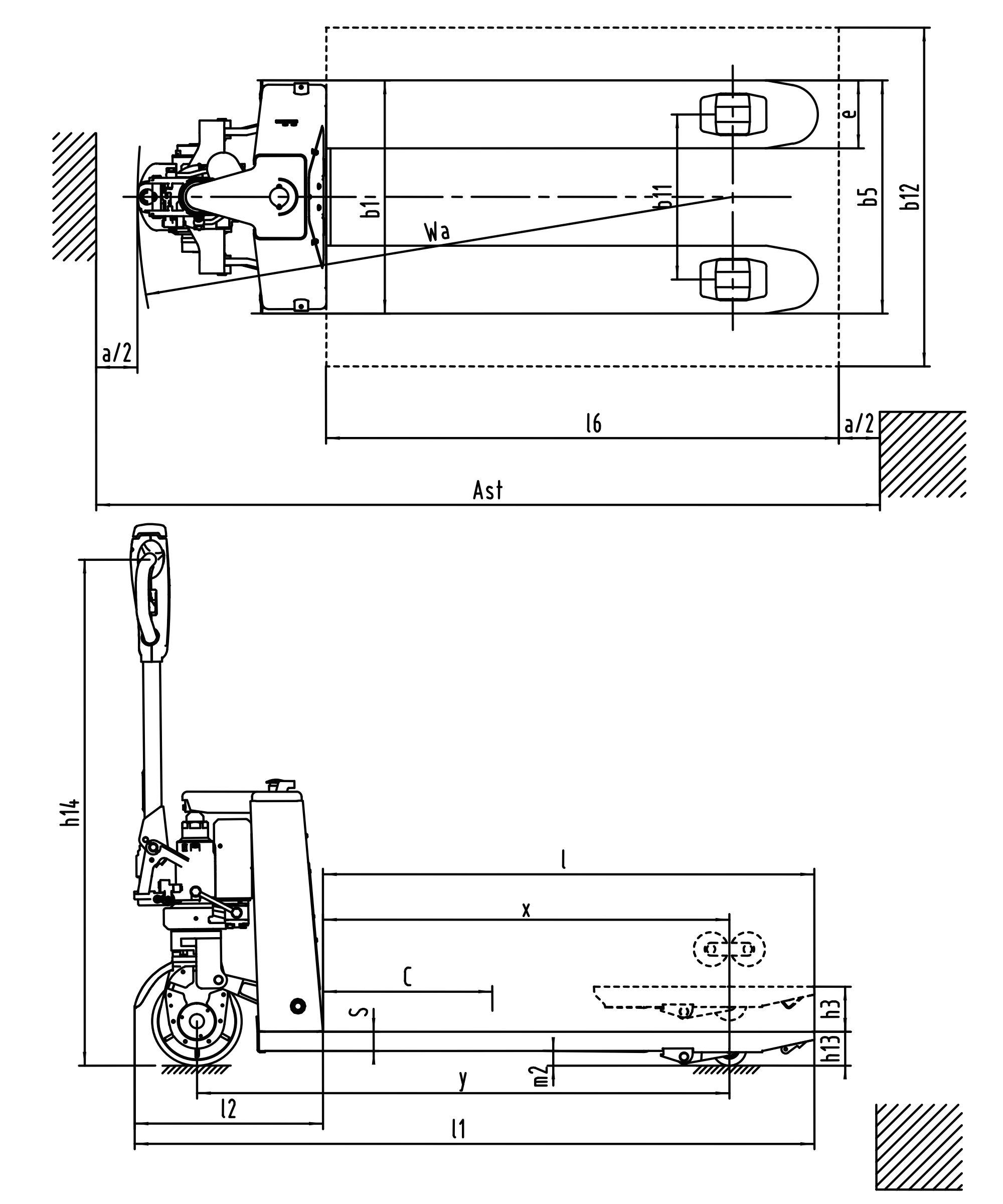 Li-ion akülü transpalet EPV15 1500 kg - görünüm 9