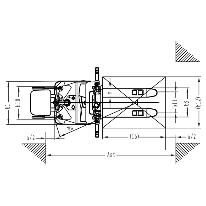 EVV20-P akülü istif makinesi kontrol bölümü