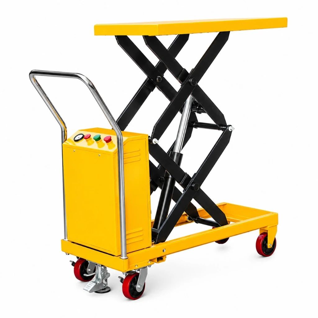 Yarı Akülü Seyyar Çift Makaslı Kaldırma Platformu (PMPS350D) 350 kg 1320 mm