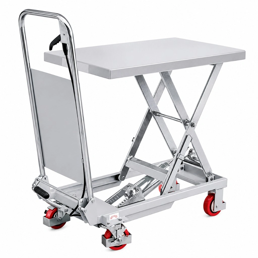 Paslanmaz Çelik Seyyar Kaldırma Platformu (MPS150S) 150 kg