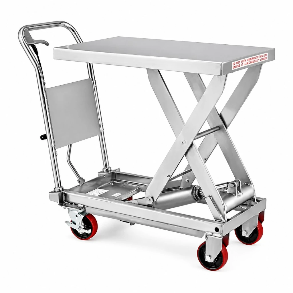 Paslanmaz Çelik Seyyar Kaldırma Platformu (MPS300S) 300 kg