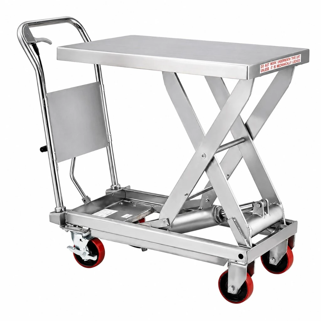 Paslanmaz Çelik Seyyar Kaldırma Platformu (MPS500S) 500 kg