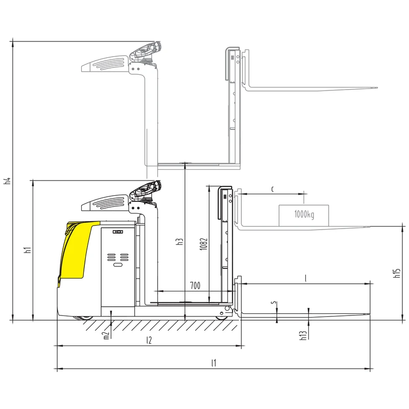 NKV10-P alçak seviye depo sipariş toplama aracı