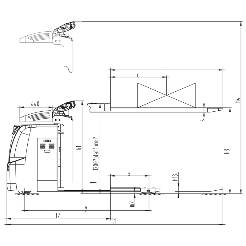 NKV10/NKV12 sipariş toplama makinesi operatör platformu
