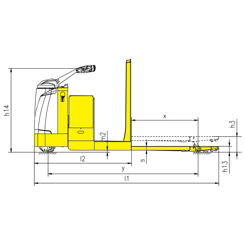 3000 kg kapasiteli NKV30-P elektrikli sipariş toplama aracı