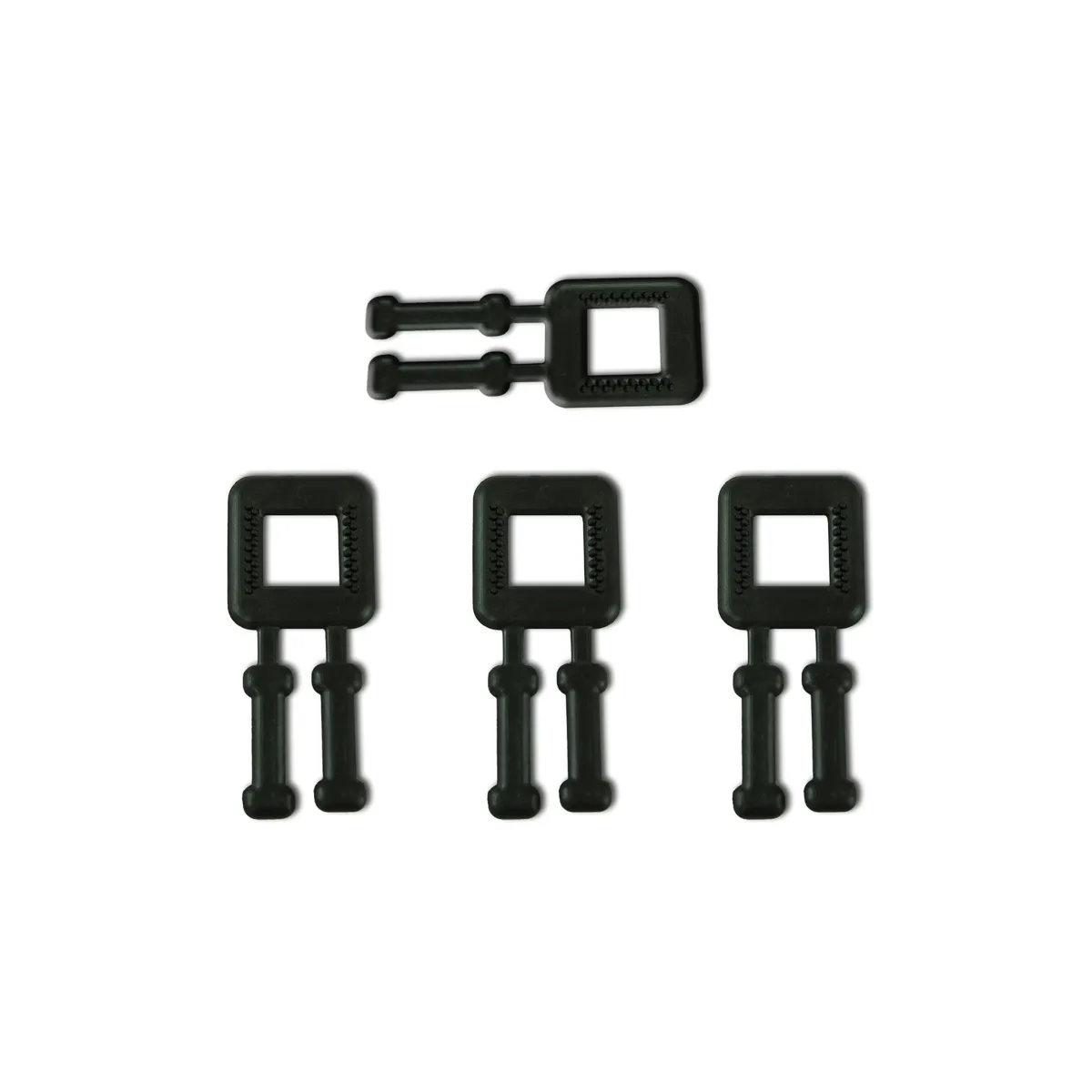 PP Çember için Siyah Plastik Tokalar (BUCKLES-4P) 12 mm