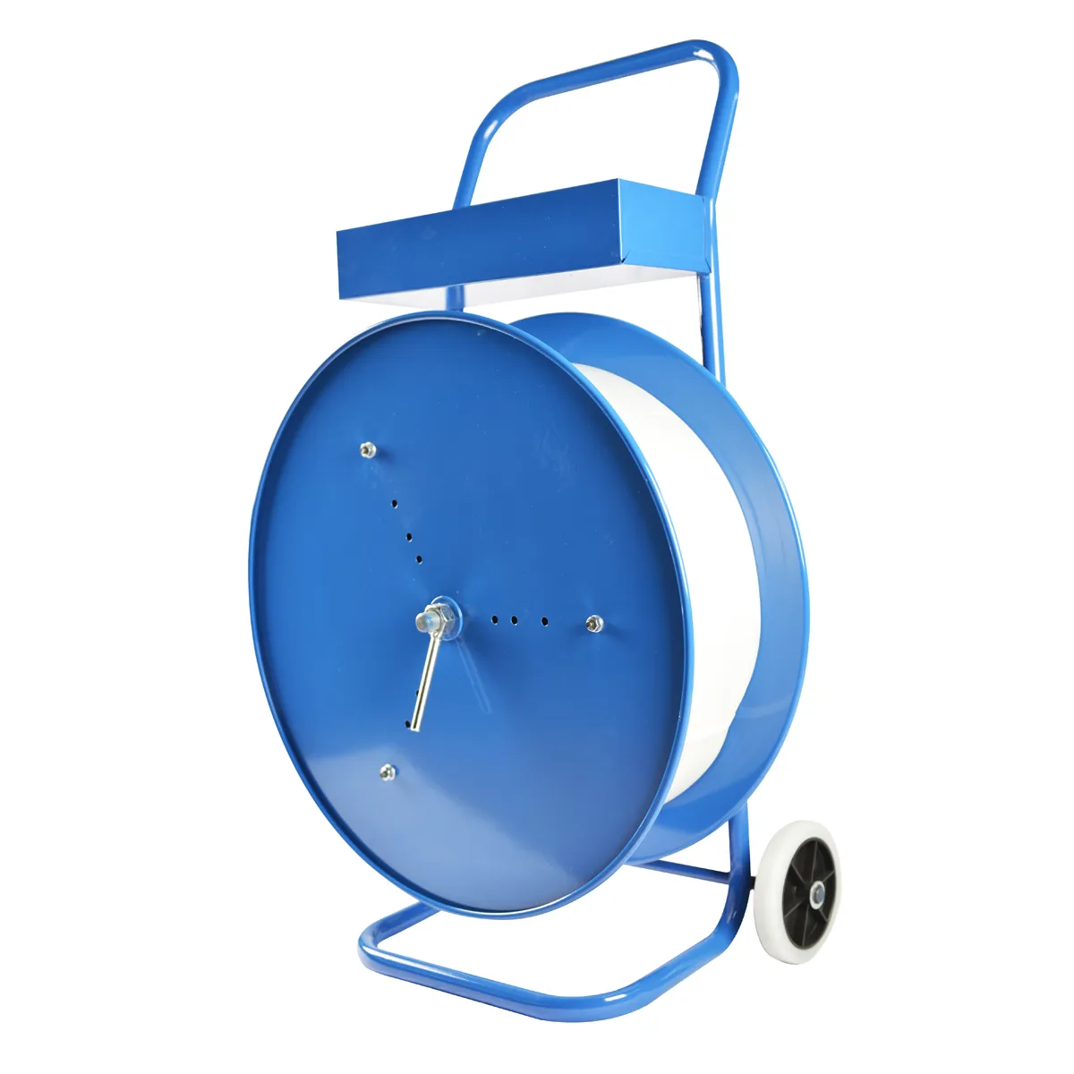 Tekerlekli PET/PP/kompozit çember dispenseri COIL-DISPENSER-30