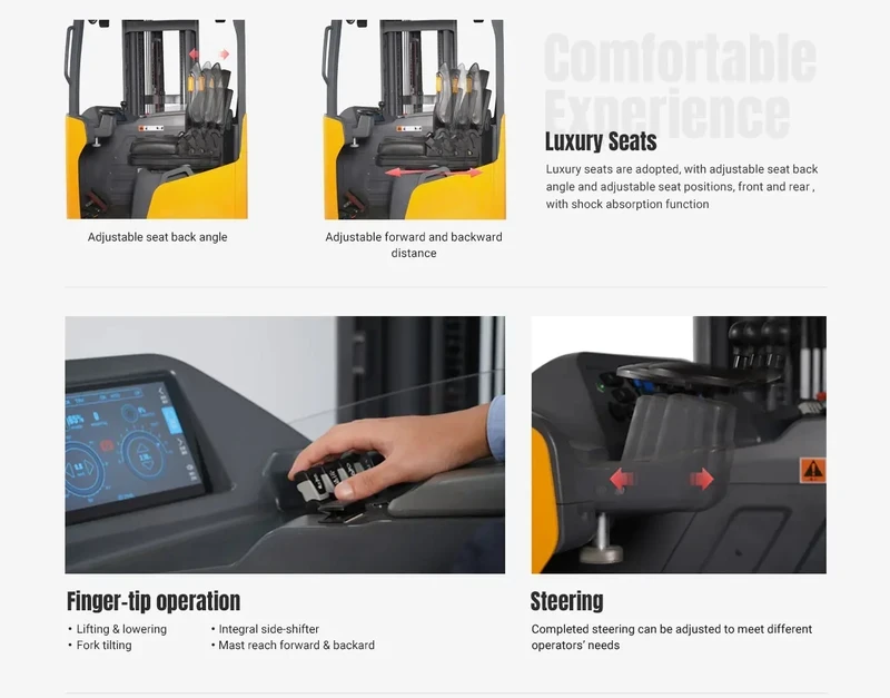 REV20D reach truck direk ve çatal sistemi