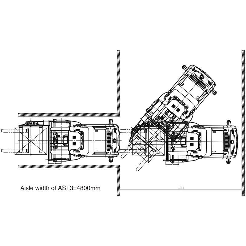 REV15TS operatör yükseltmeli çok dar koridor istif aracı - görsel 5